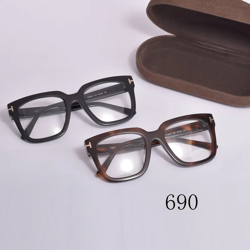 

Vintage Tom For Man Optical Eyeglasses Frames Forde Fashion Square Acetate Women Reading Myopia Prescription Glasses TF690