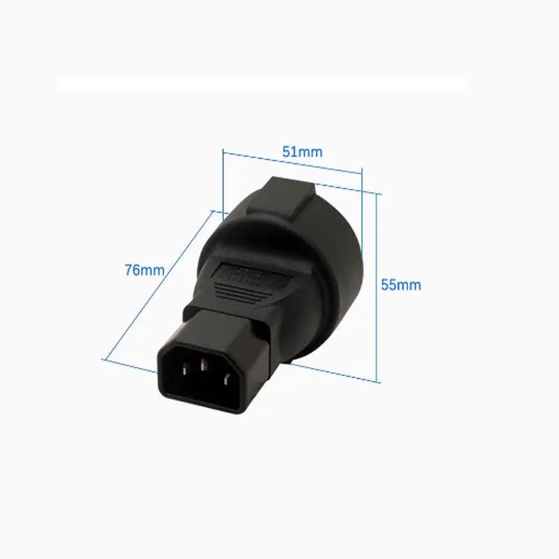 Переходник IEC320 C20 на EU, для ИБП и PDU, немецкий разъем IEC320 (гнездо) для C20, IEC 320 C20 C20 на 3-контактный европейский (ЕС) разъем (art.: 3920db6d312fc) - 3920db6d312fc