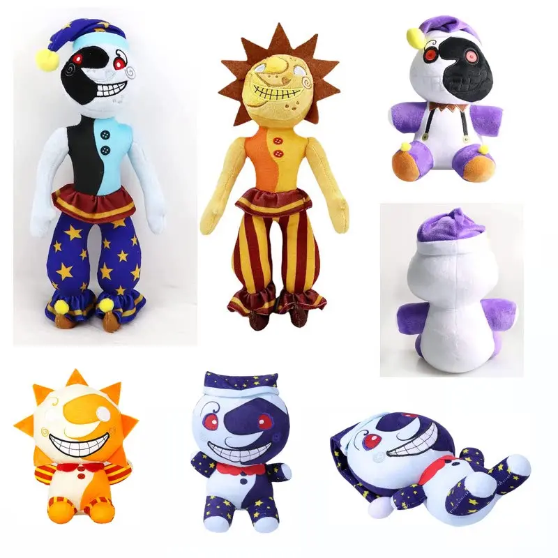 

Новинка 2022, фигурка клоуна FNAF Sundrop, мультяшная плюшевая игрушка Sundrop Moondrop FNAF, игрушка безопасности, фигурка героя из игры, куклы в подарок