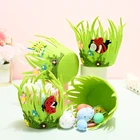 2022 счастливые пасхальные украшения, портативная корзина, подарок на пасхальвечерние ринку, корзина для кроличьих яиц, кролик, аксессуары для украшения вечеринки