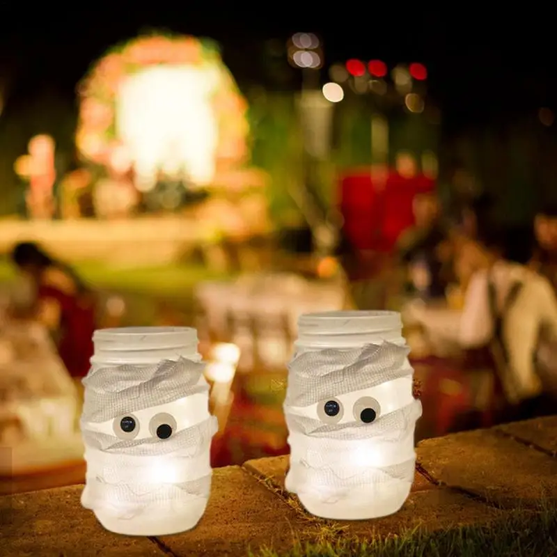Сказочные огни для банок Мейсона мамочки с крышками на солнечных батареях