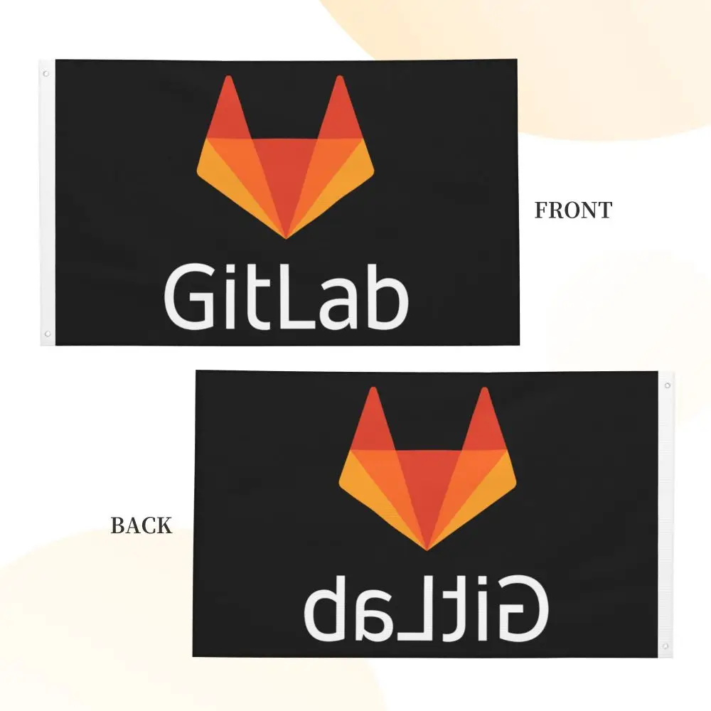 Двусторонний баннер GitLab 3x5 футов