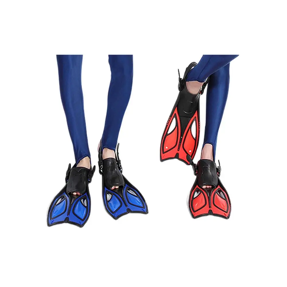 

YOUZI Professional Swimming Flippers Adjustable Open Heel Portable Flexible Comfort Diving Fins For Snorkeling Diving Swimming