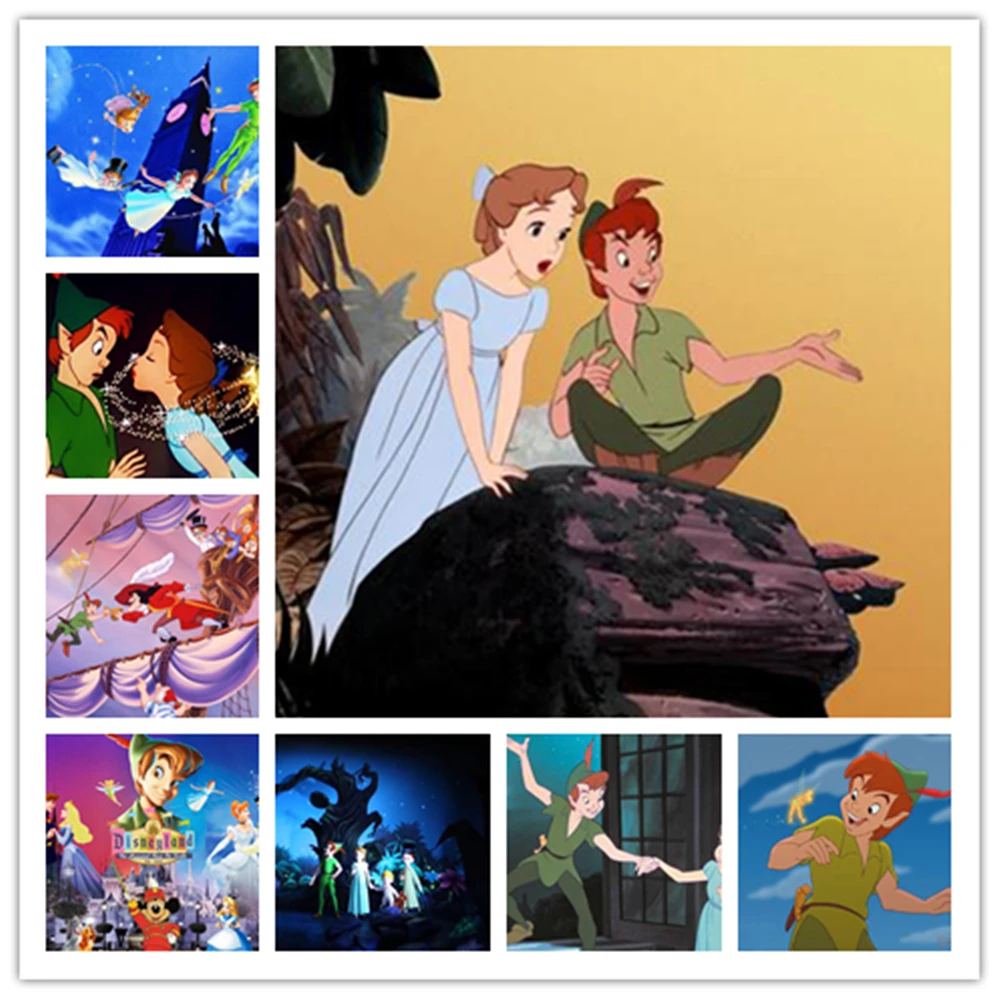 

Картина из мультфильма «Питер Пэн» Disney, постер на холсте с изображением аниме, настенное искусство, декор для стен, подарок на день рождения, для детской комнаты, спальни, домашнее украшение