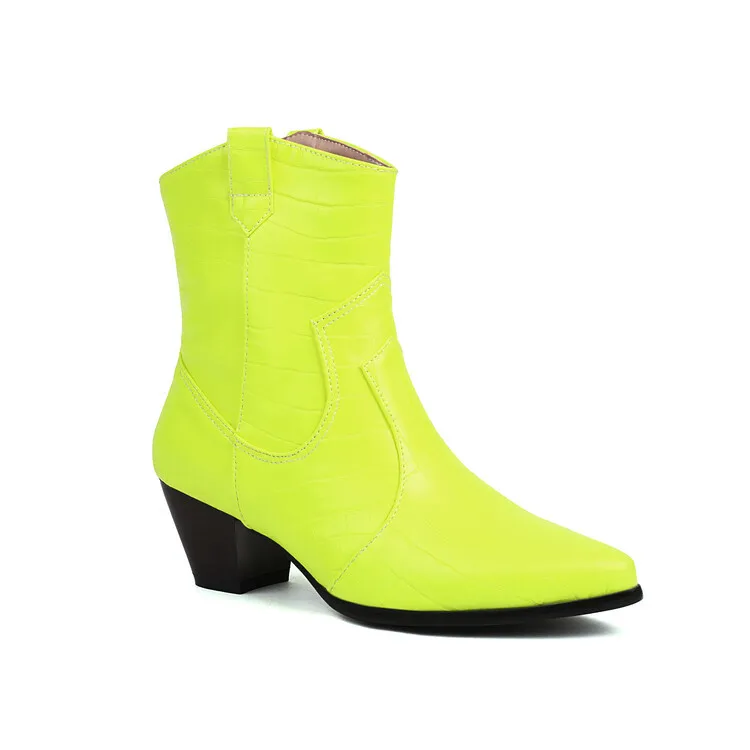 Женские ботинки на плоской подошве зимняя обувь с круглым носком низко