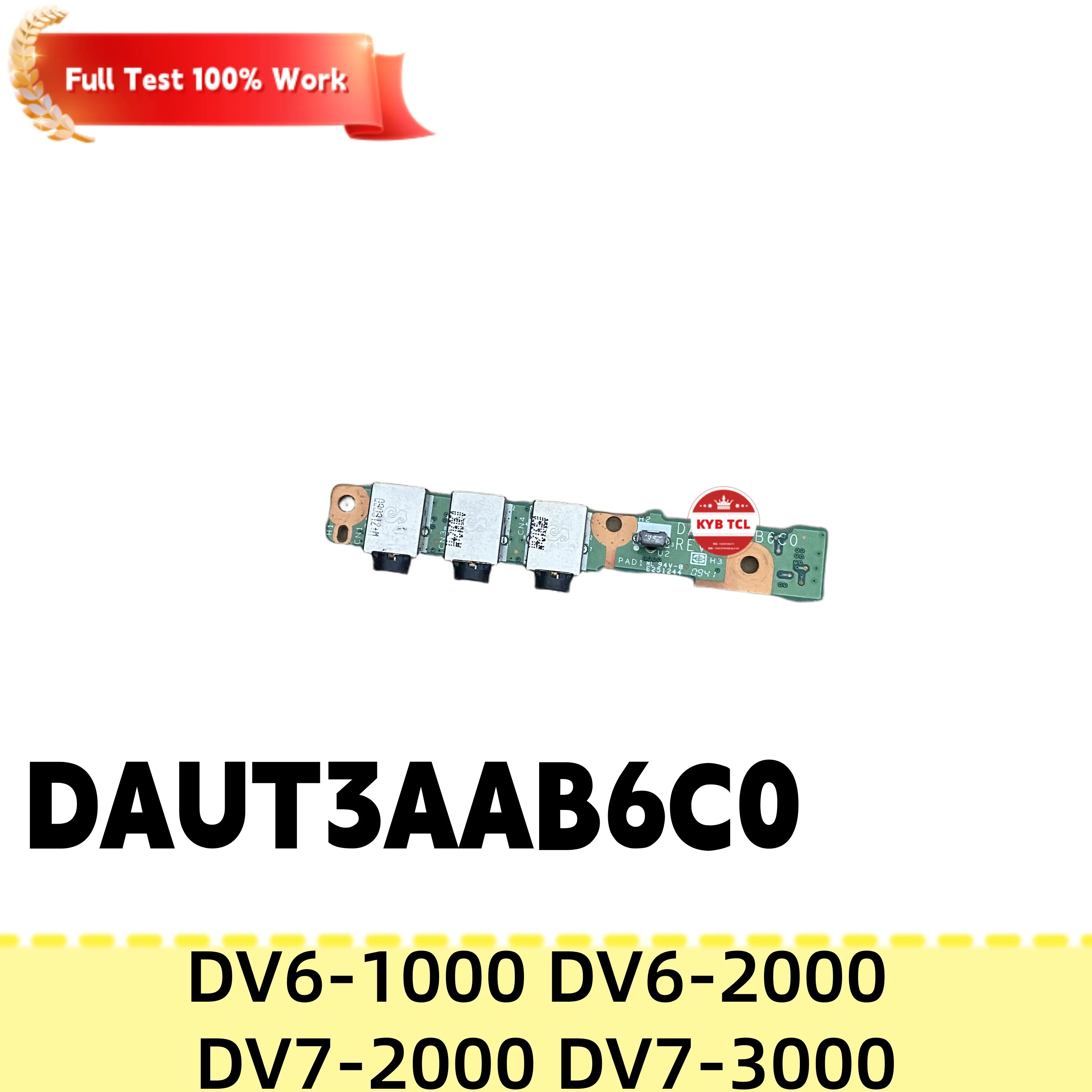 Фото DAUT3APB6C0 DAUT3ACD6C0 DAUT3ATB6C0 DAUT3AAB6C0 Плата оптического привода DVD, USB-плата, плата кнопки питания, аудиоплата для HP Pavilion DV6-1000, DV6-2000, DV7-2000, DV7-3000 №3