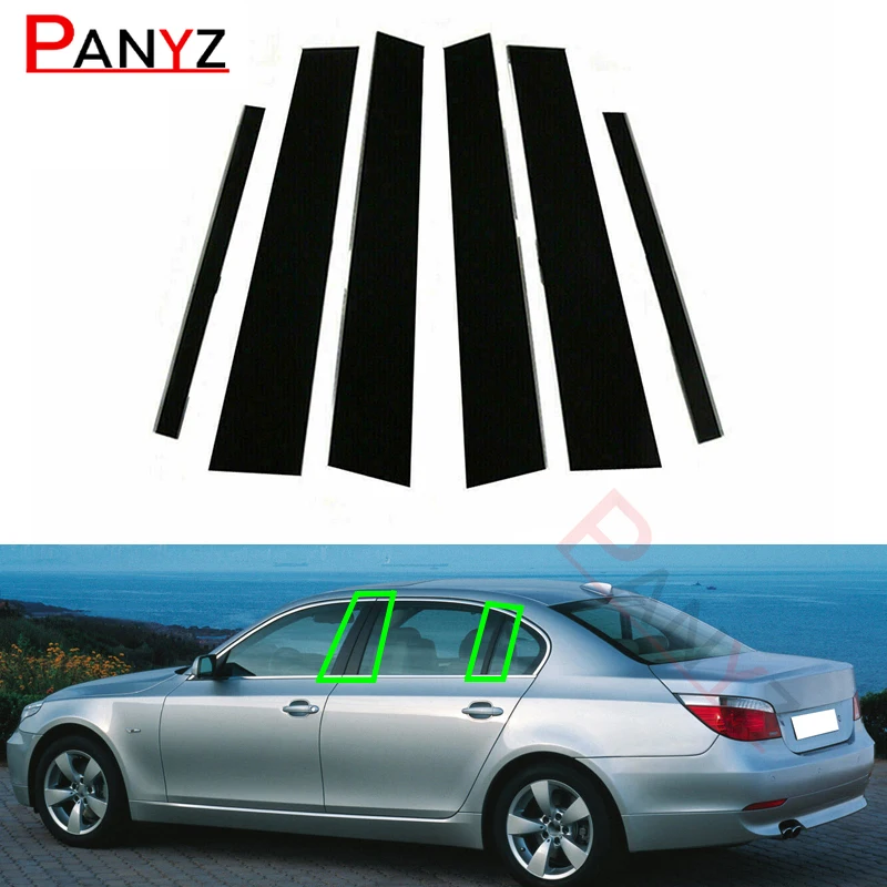 

Car Window Pillar Posts Door Trims Cover BC Column Sticker for BMW 5 Series E60 4DR 2003-2010 Accessories Exterior Parts