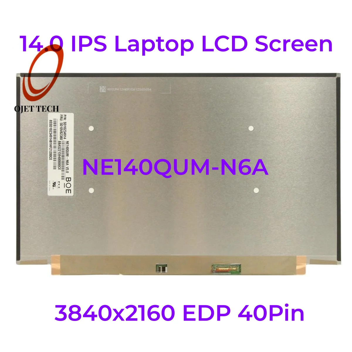 Дисплей UHD 14,0 дюйма IPS 500 нит для ноутбука Lenovo ThinkPad T14 Gen 1 P14s Gen 1, ЖК-экран 3840x2160 EDP 40Pin Дисплей UHD 14,0 дюйма IPS 500 нит для ноутбука Lenovo ThinkPad T14 Gen 1 P14s Gen 1, ЖК-экран 3840x2160 EDP 40Pin