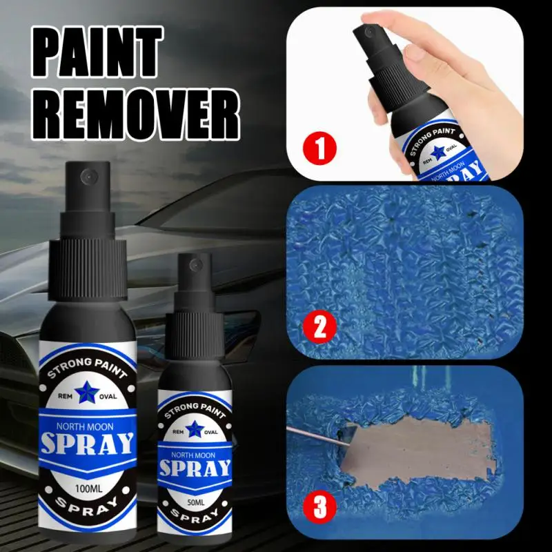 

100ML Wheel Paint Removal Water Car Washing Liquid Car Wash Powerful Paint Stripping Spray Car Body Metal Stripper Paint Cleaner