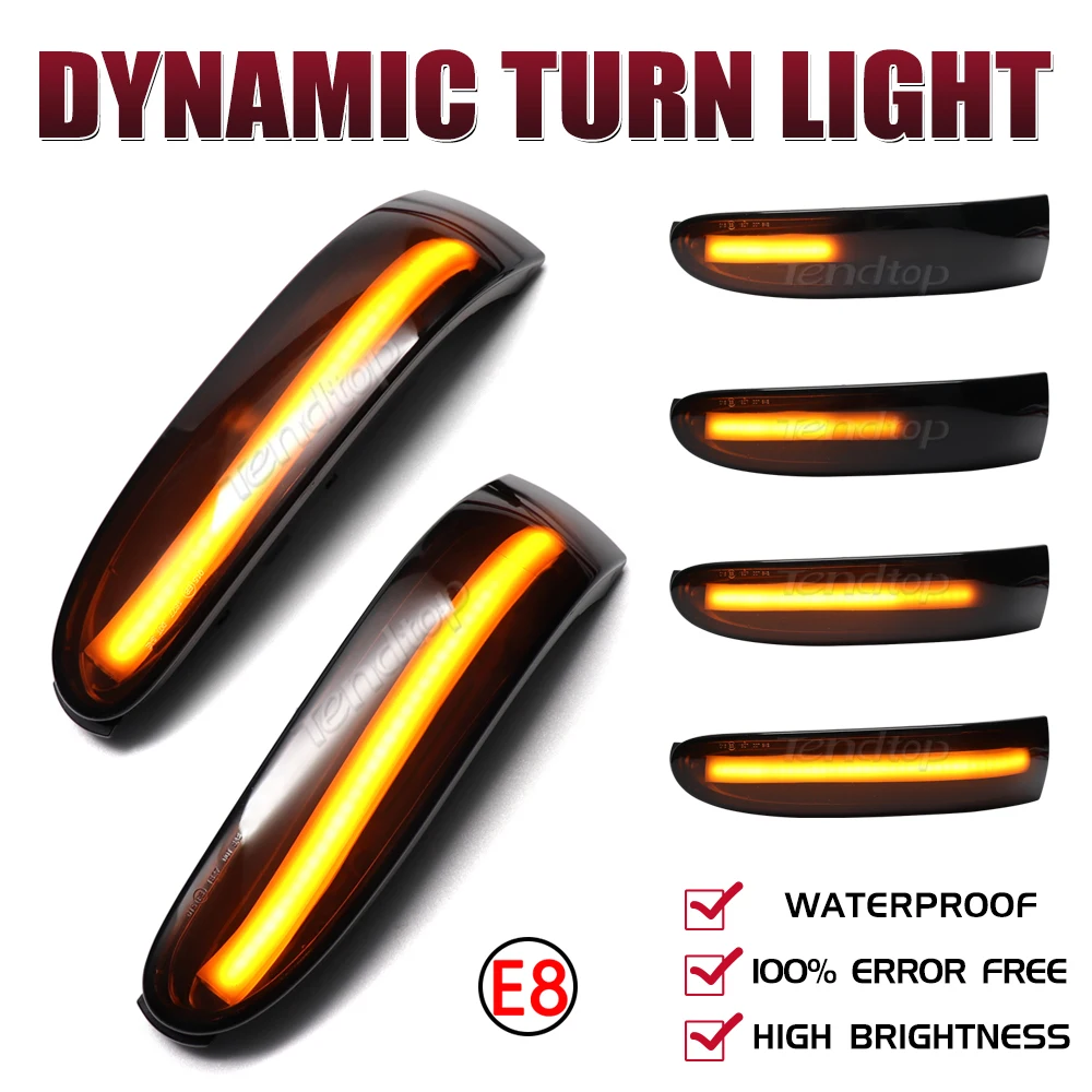 Светодиодный мигающий указатель поворота динамическая лампа бокового зеркала