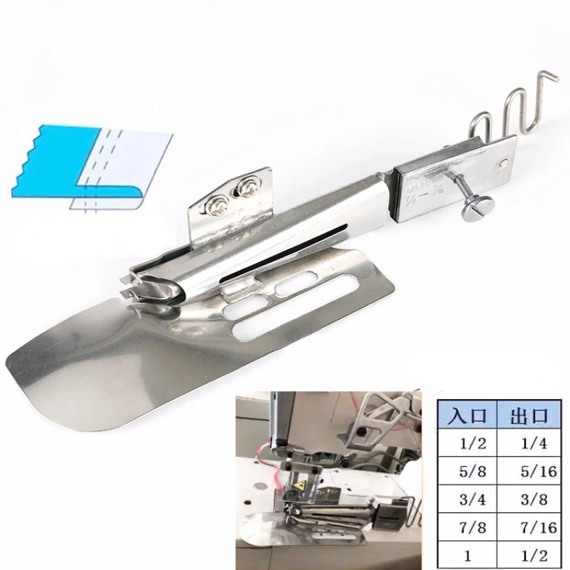 

106 Covering Stitch Machine Folding Loose Mouth Folding Tube Flat Flat Slide Flat Elastic Angle Wrapping Loose Mouth Tube