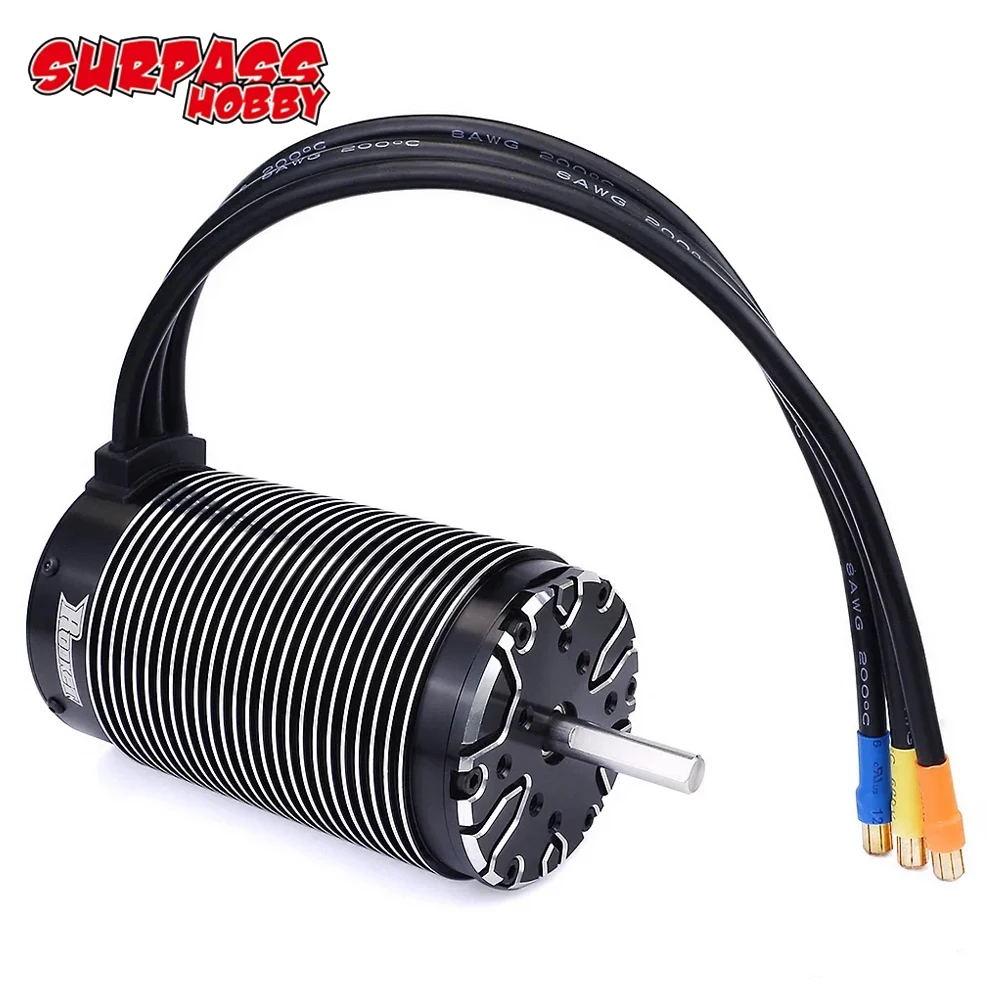 Surpass Hobby Rocket 70120 480KV 620KV 680KV 4-полюсный водонепроницаемый бесщеточный двигатель 8 мм