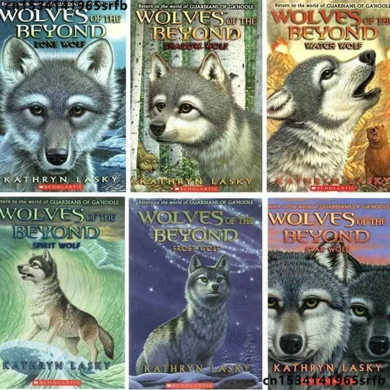 6 Books Wolves of The Beyond Books for Kinds Children Coyote King English Novel Jue Jing Lang Wang Storybook Age 5-12 Years Old