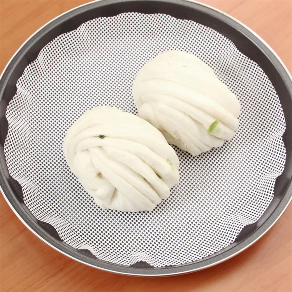 

Non-Stick White Silicone Steamer Dim Sum Paper Restaurant Kitchen Under Steamers Mat Kitchen Cooking Tools Accessories