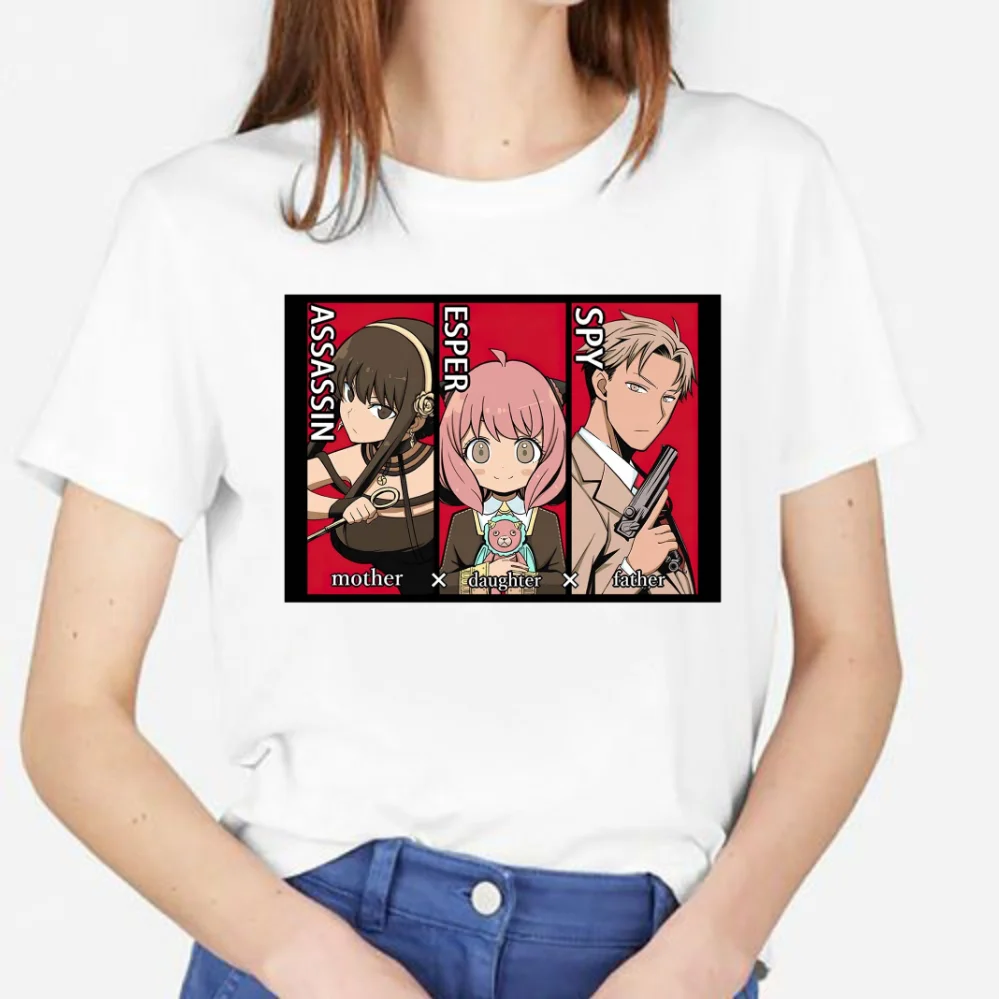 

Anya Smug T Shirt Women Graphic Japanese Anime Spy X Family Kawaii T-shirt Harajuku Tops Tee Cute Short Sleeve Female Tshirts