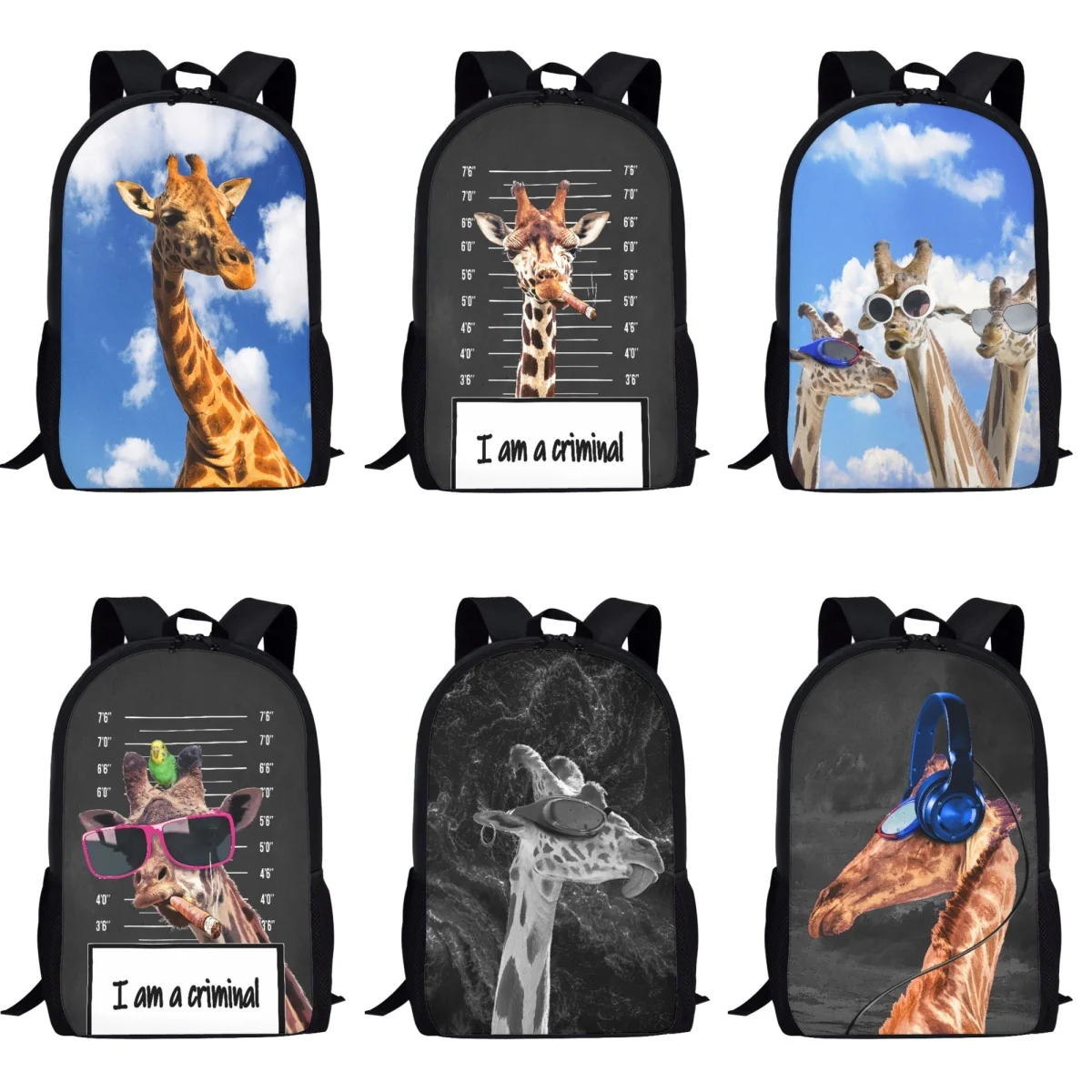 

Funny Giraffe Design Orthopedics School Bags Kids Casual Backpack In Primary Schoolbag For Teenager Boys Girls Book Bag Mochila
