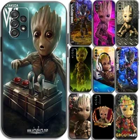 marvel groot cartoon phone cases for xiaomi redmi 9at 9 9t 9a 9c redmi note 9 9 pro 9s 9 pro 5g cases soft tpu back cover coque