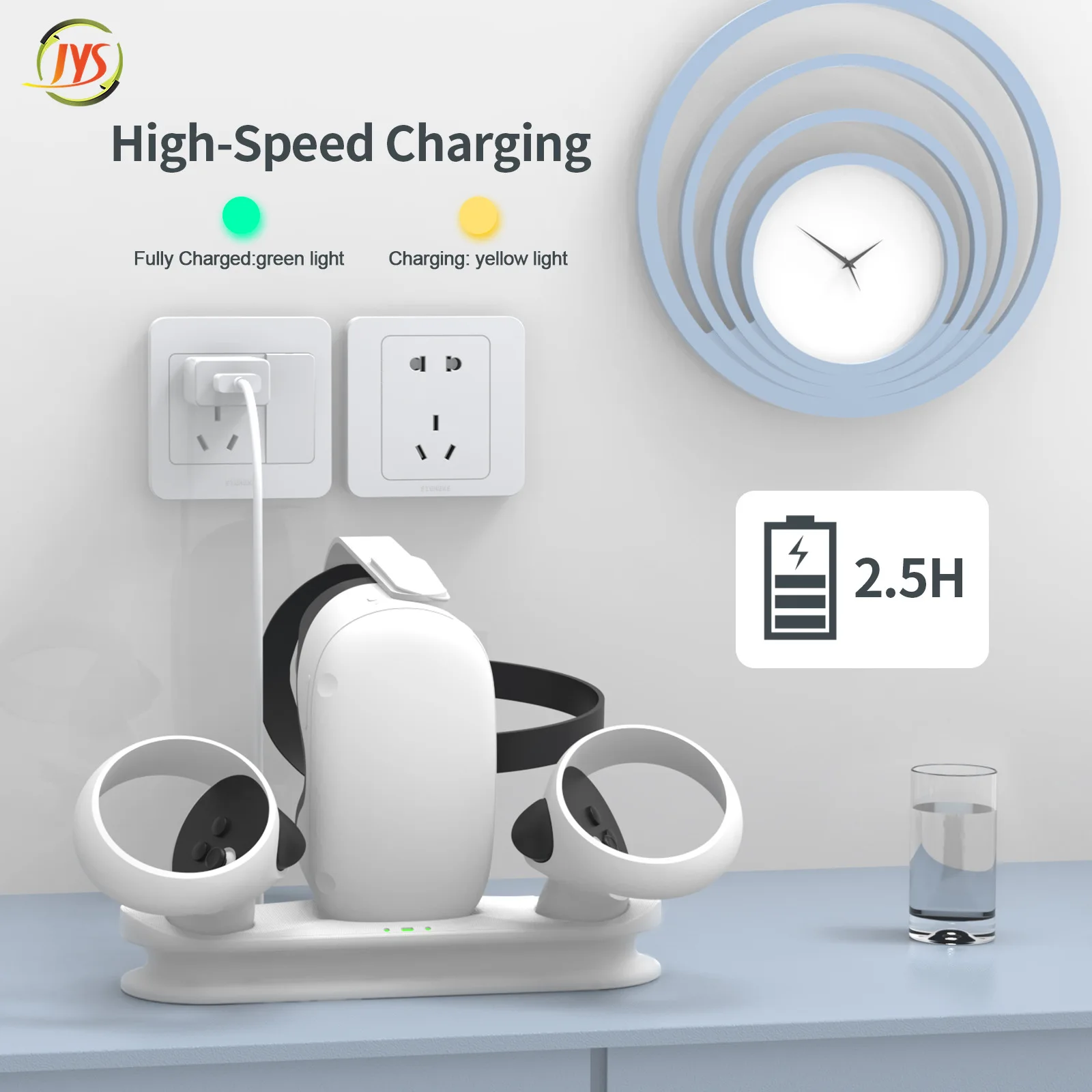 

Magnetic Charging Dock Station for Oculus Quest 2 VR Headset Controller Fast Charger Base for Meta Oculus Quest 2 Accessories
