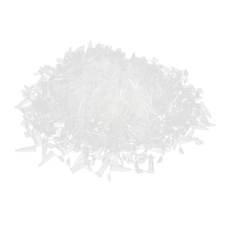 

500 Pcs Laboratory Clear White Mark Printed Plastic Centrifuge Tube 1.5Ml