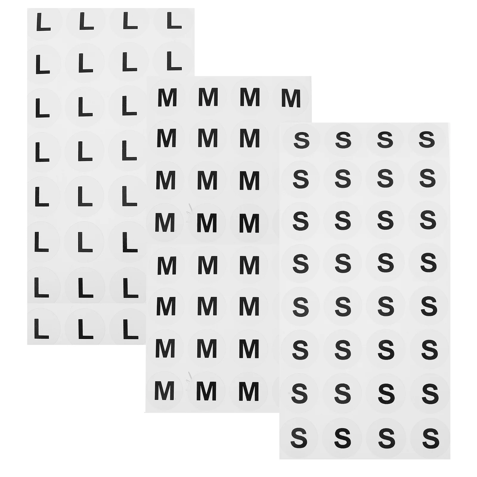 

1500 Pcs Adhesive Labels Stickers Round Clothing Size T-shirt Self-adhesive Baby