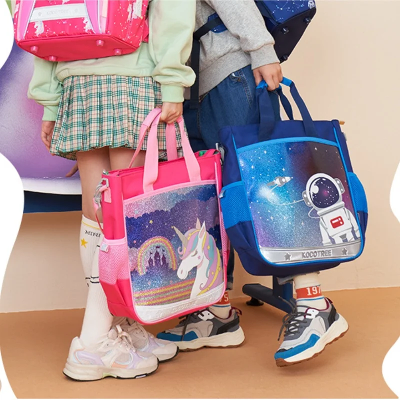 Children Astronaut Unicorn Cute Cartoon Tutorial Bags New Primary Girl Boy Large Capacity Fashion Shoulder Bag for Students Hot