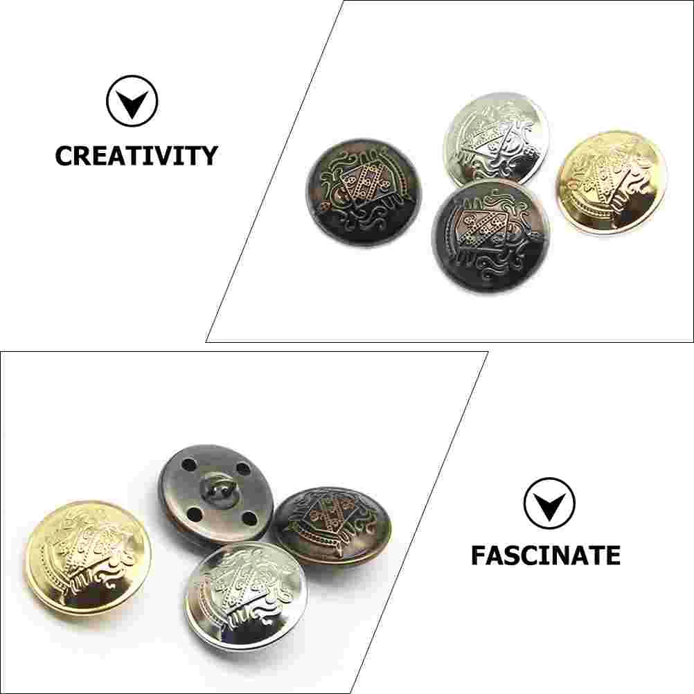 50 шт. винтажные пуговицы для одежды латунные швейные рубашки замена декоративных