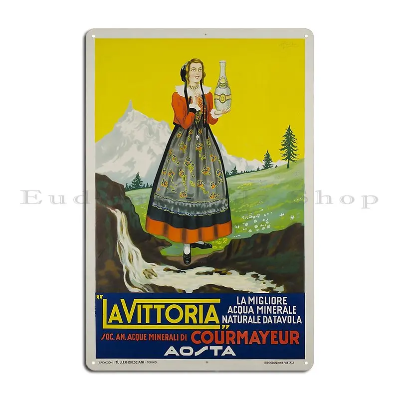 Постер La Vittoria из воды и минерали металлический знак для гостиной роспись