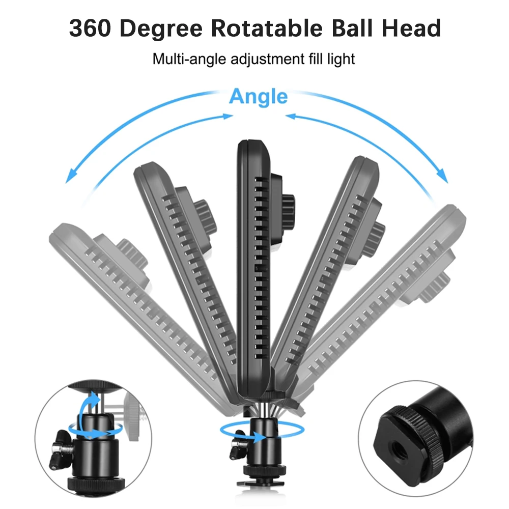 Компактная Светодиодная панель PULUZ 12 Вт освещение для фотосъемки и видеосъемки