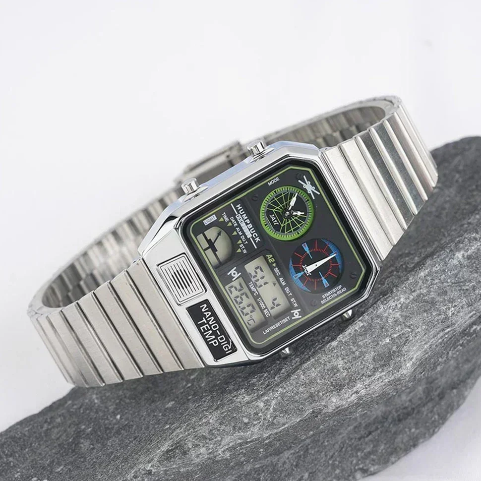 Наручные часы HUMPBUCK стильный дизайн водонепроницаемые спортивные с секундомером