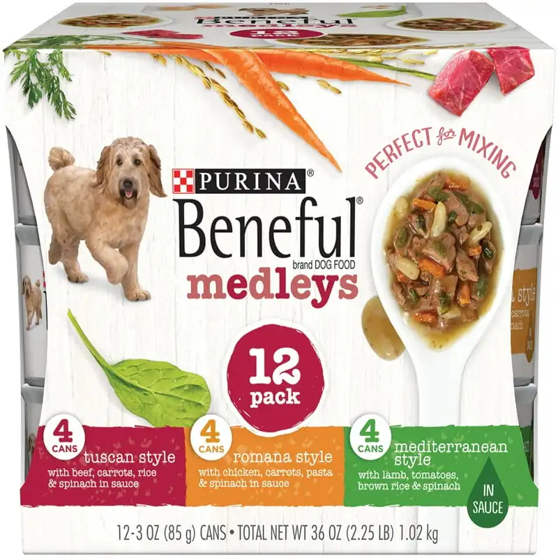 

Wet Dog Food Variety Pack Chicken Lamb and Beef, 3 oz Cans (12 Pack)