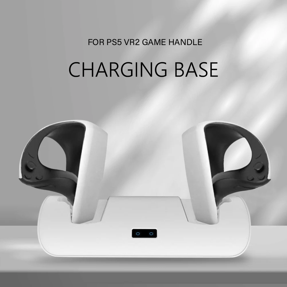 

For PS VR2 Handle Charging Base with Display Light Gamepad Game Controller Simple Two-seat Charger Dock for PSVR2 Accessories