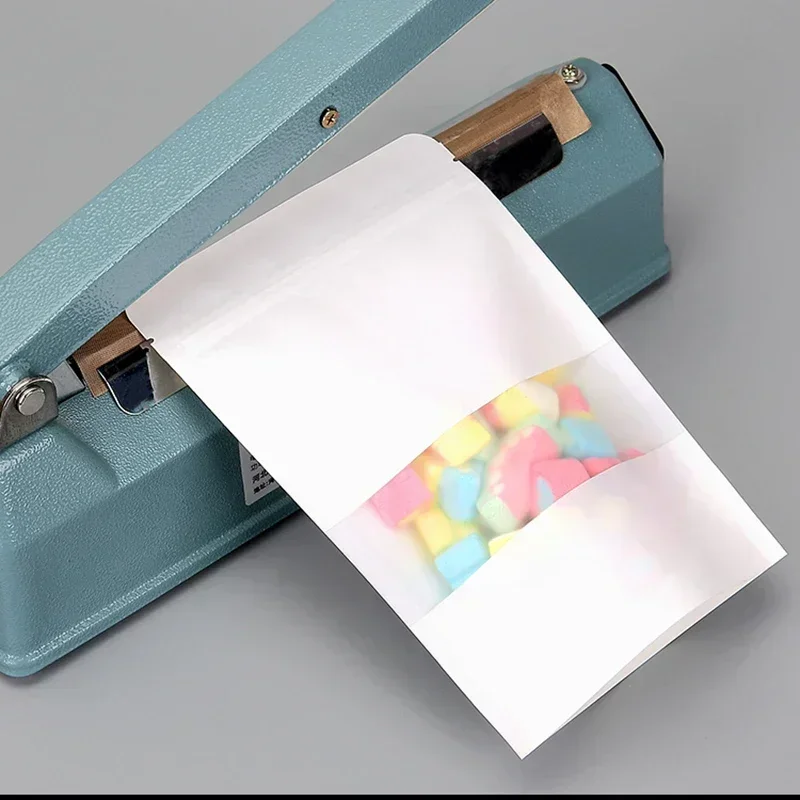 100 шт. белый матовый оконный мешок из крафт-бумаги самозапечатывающийся для сухих