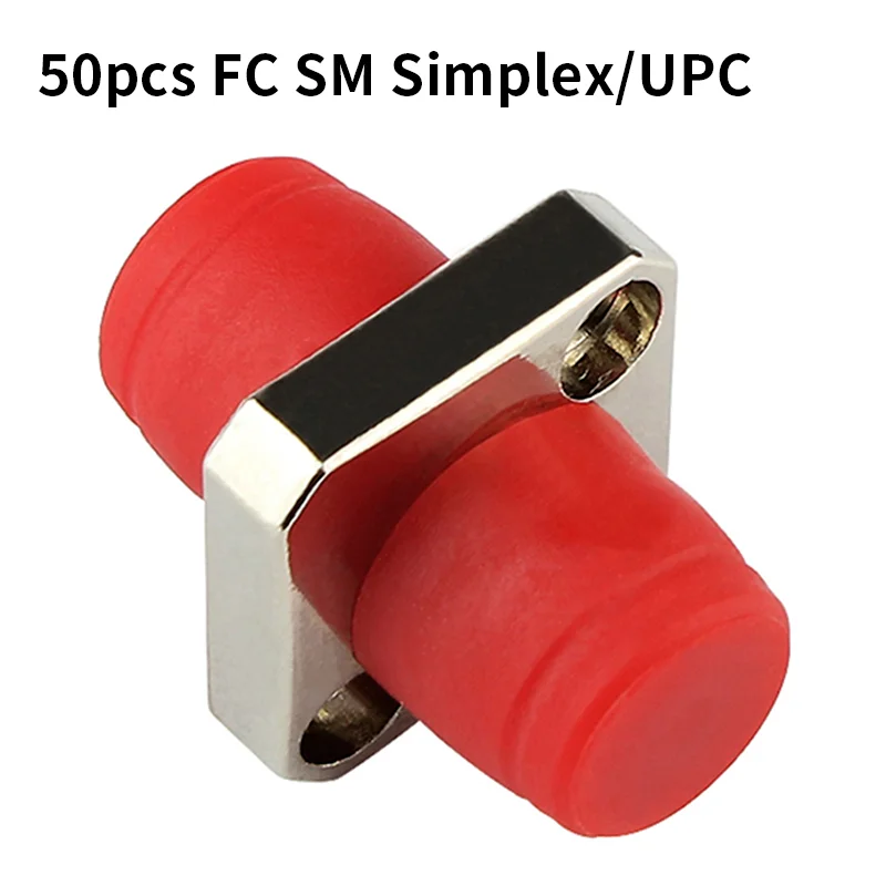 50-200pcs/lot FC UPC/APC Single Mode Fiber Optic Adapter Simplex Small D/Square Type Circular Flange Fiber Coupler Adapter