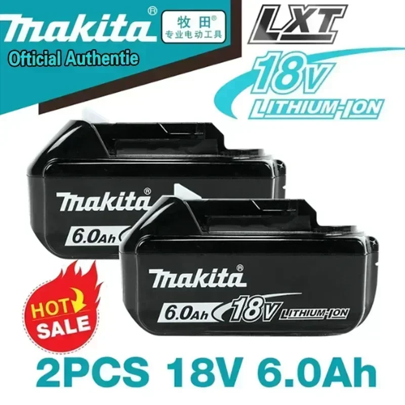 100% original Makita 18V 6.0Ah Rechargeable Battery For BL1830 BL1830B BL1840 BL1840B BL1850 BL1850B Power Tools
