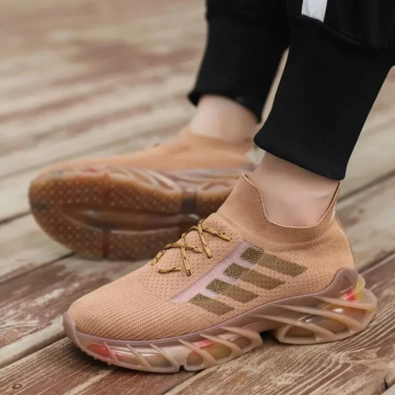 Черная обувь мужские повседневные кроссовки сетчатые технические для бега