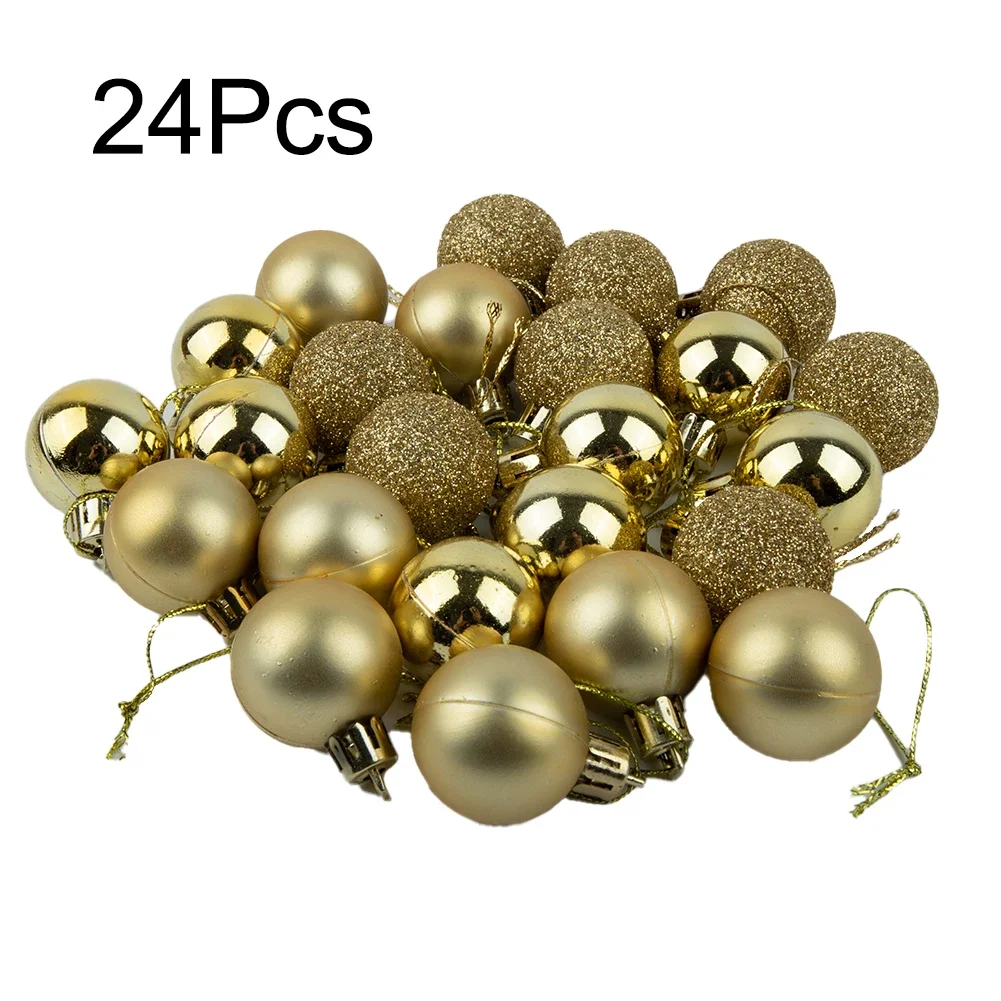 

Рождественские шары пластиковые 24 шт