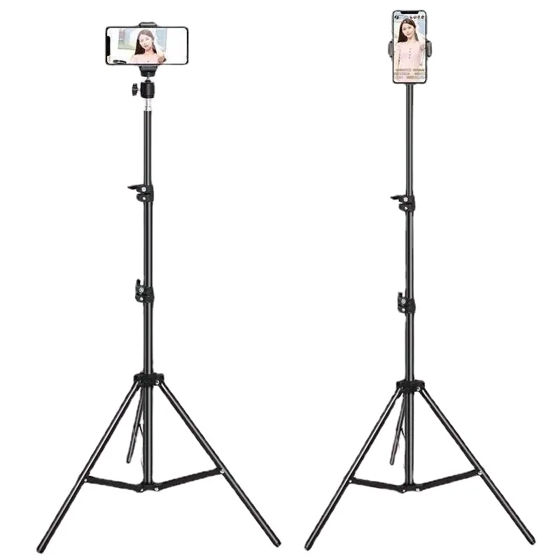 

Mobile Phone Stand Landing Shooting Live Broadcast Equipment, Video Remote Control with Fill Light Tripod Retractable Adjustment