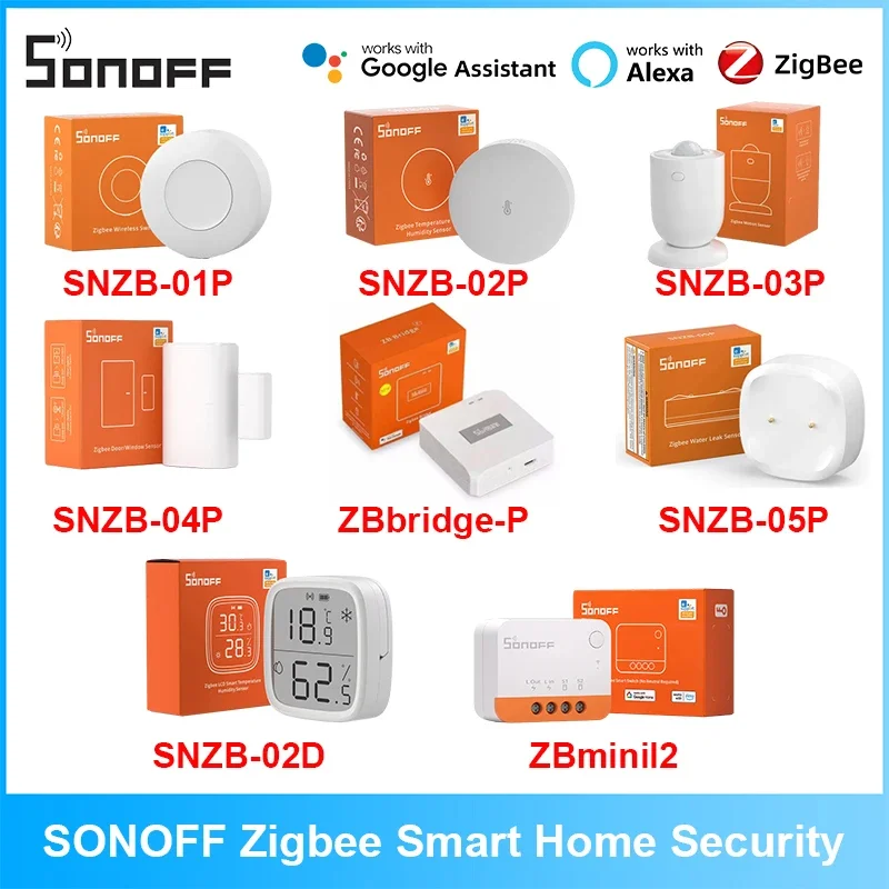 Модуль умного дома SONOFF Zigbee SNZB-05P SNZB-01P SNZB-02P SNZB-02D SNZB-03P SNZB-04P 3.0