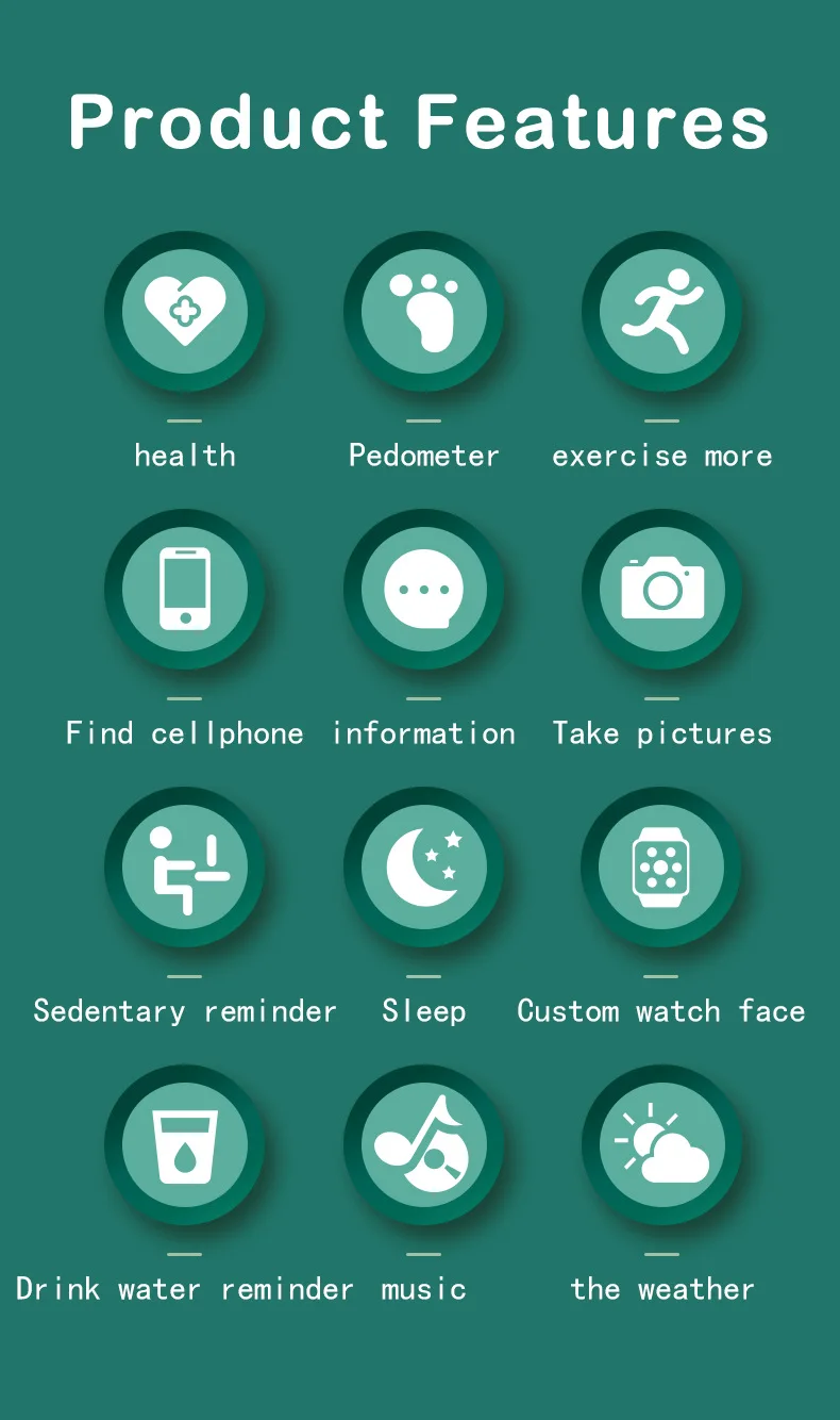 FD68S Smart Watches Men&Women Smartwatch Touch Smart Bracelet Fitness Bracelet Connected Watches for IOS Android