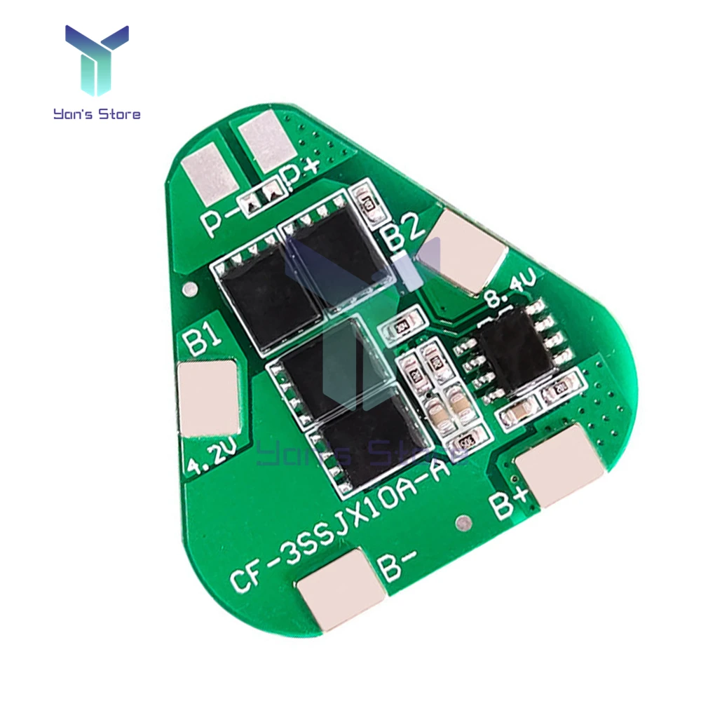 

3S Ternary 12.6V 12A Same Port Without Balance Lithium Battery Protection Board Overcharge and Overdischarge Protection Module