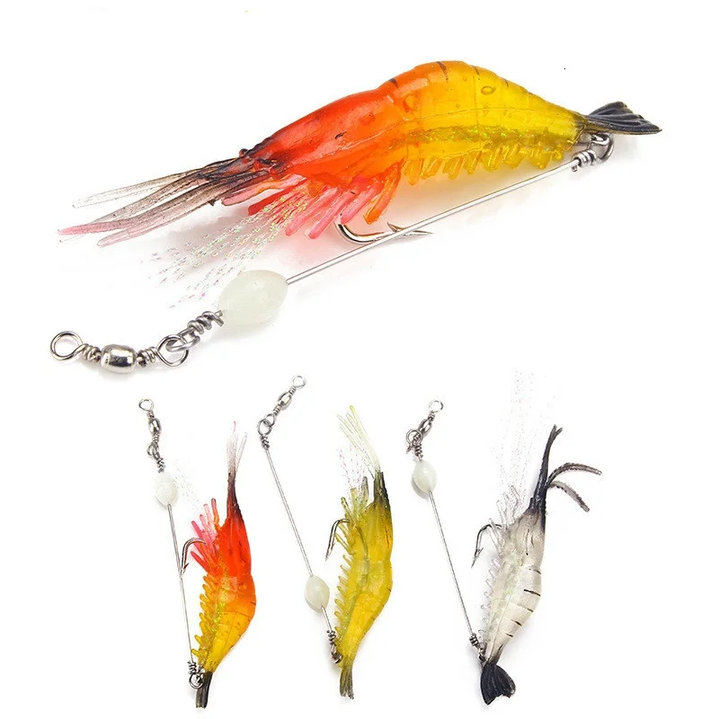 

Shrimp Lure Fishing Lures Weights 5.6g Soft Lure Plastic Lures Fishing Accessories Fish Bait Articulos De Pesca Fishing Bait