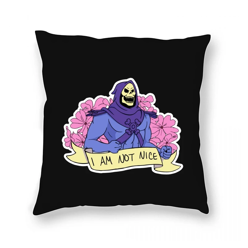 

Skeletor I AM NOT NICE Printed Oversize Cute Pillow Case