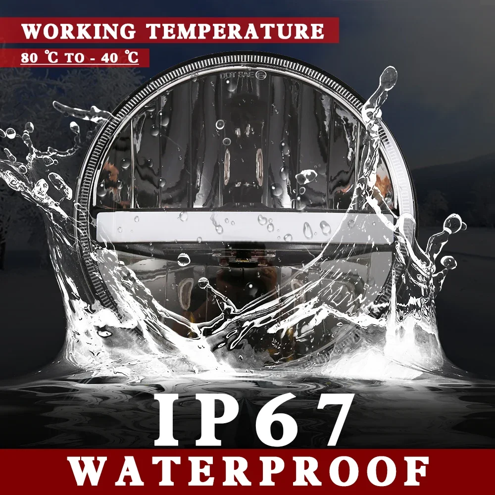 40W 7 &quot7-дюймовые светодиодные фары дальнего света DRL для Lada 4x4 Hummer Land Rover Defender Jeep JK TJ