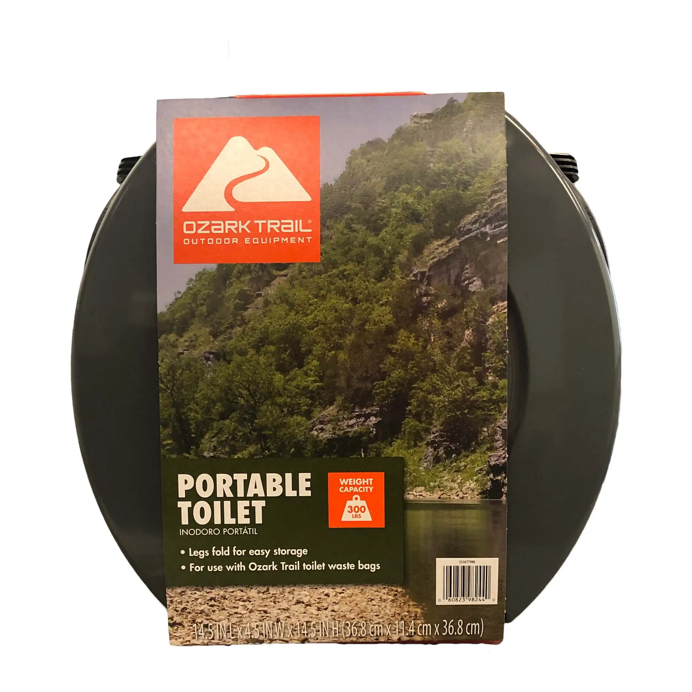 7 Gallon 14.5in Portable Folding Toilet