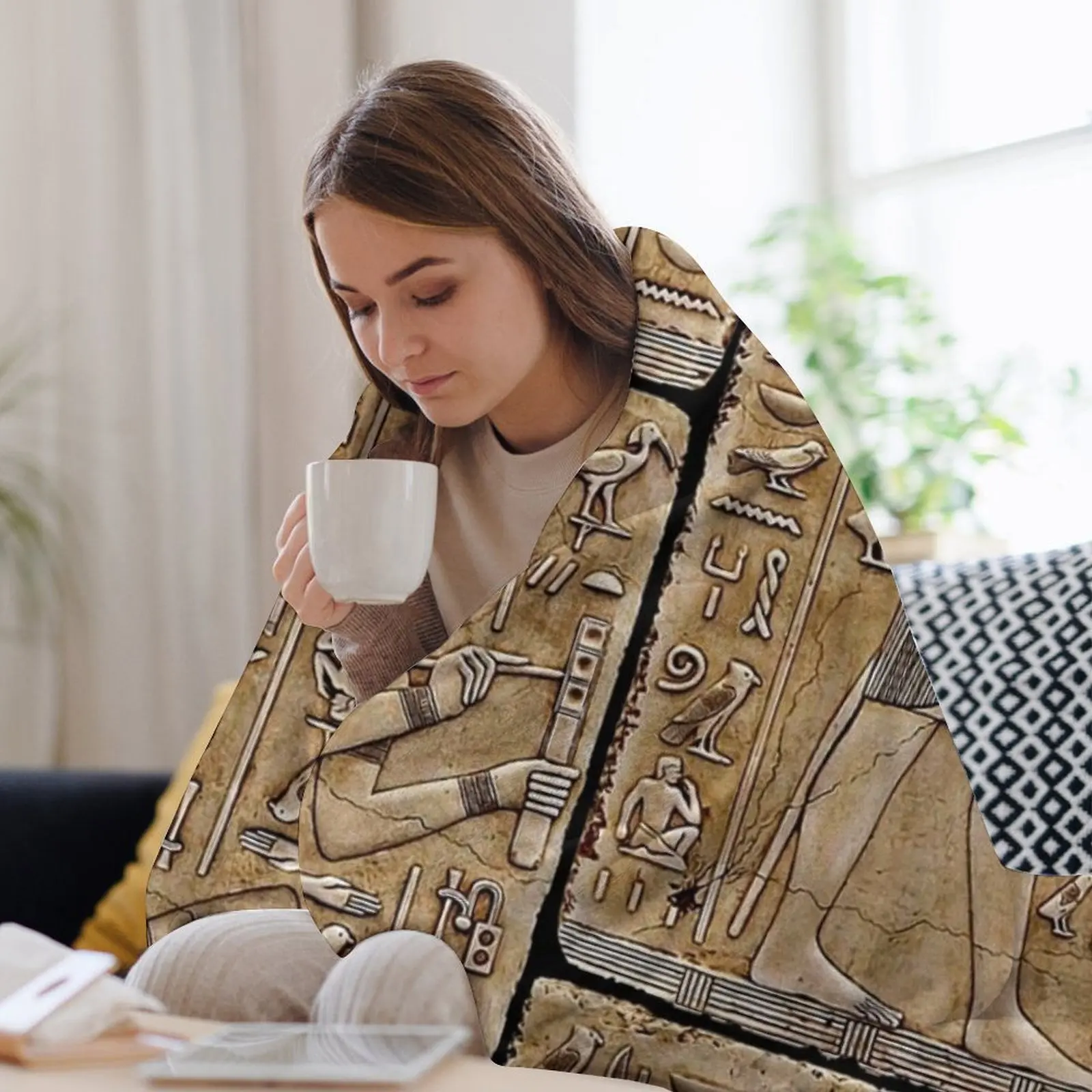 Тот - древнеегипетское деловое одеяло красивые термоотки одеяла для дивана