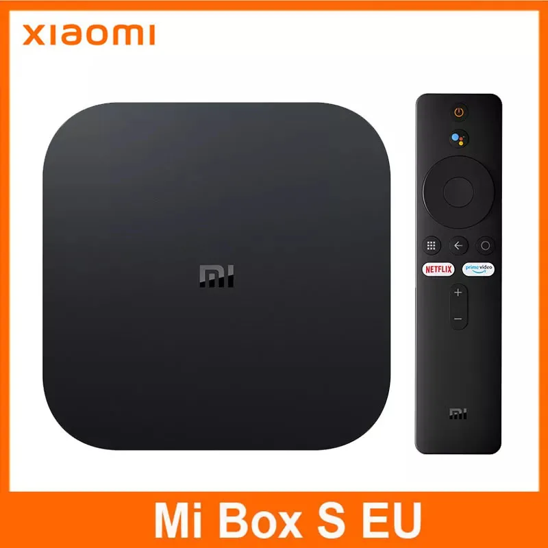 النسخة العالمية الأصلية شاومي Mi صندوق التلفزيون S 4K أندرويد 8.1 HDR 2G 8G واي فاي BT4.2 جوجل يلقي Netflix الذكية IPTV صندوق ميديا بلاير
