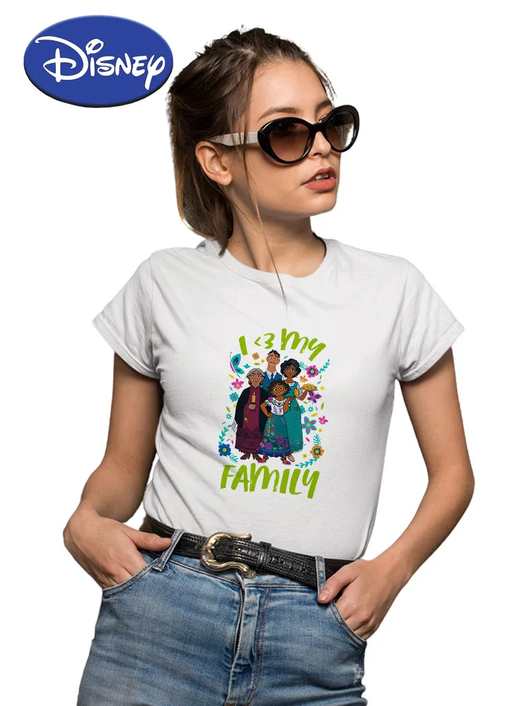 Рубашки Encanto Bff Sister Ropa Tumblr Mujer Spanish Street 2022 Новый диснеевский топ 90S Harajuku Футболка с