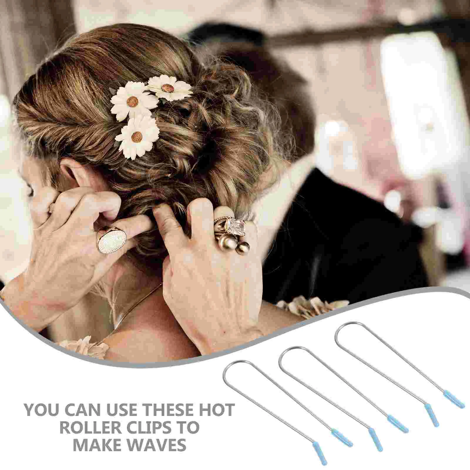 20 шт. держатель для роликов зажимы бигуди сменные волос небесно-голубые стержни