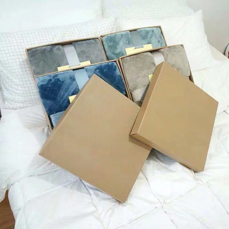

Flannel Blanket Customized Blanket Autumn and Winter Coral Fleece Blanket Plush Velvet Blanket Gift Box