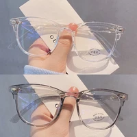 anti blue light myopia glasses computer clear round eyewear women men unisex nearsighted eyeglasses minus diopters 0 to 6 0